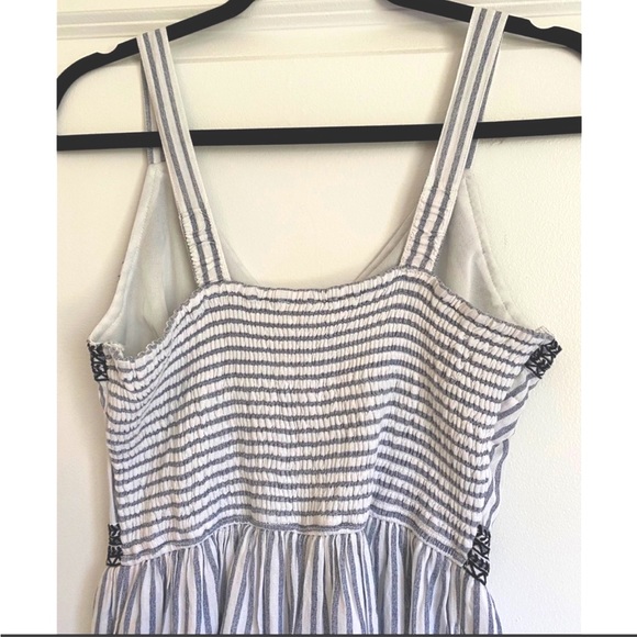 Japna Romper, Blue Stripe, Contrasting Embroidery, M, NWT - Picture 5 of 9